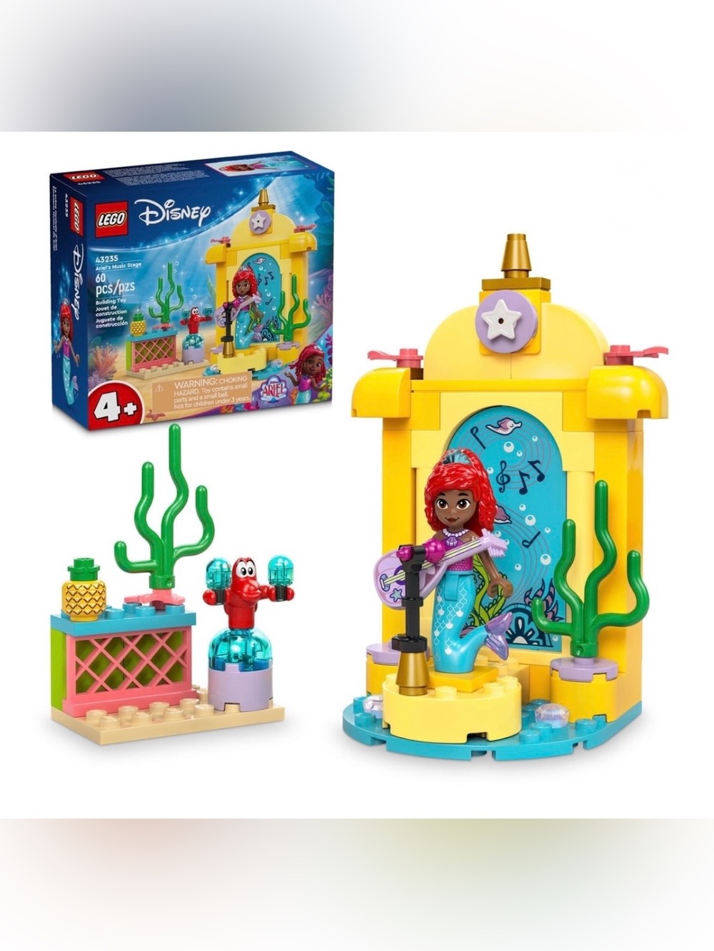 NIB LEGO Disney Princess Ariel's Music Stage Building Toys Ages 4+